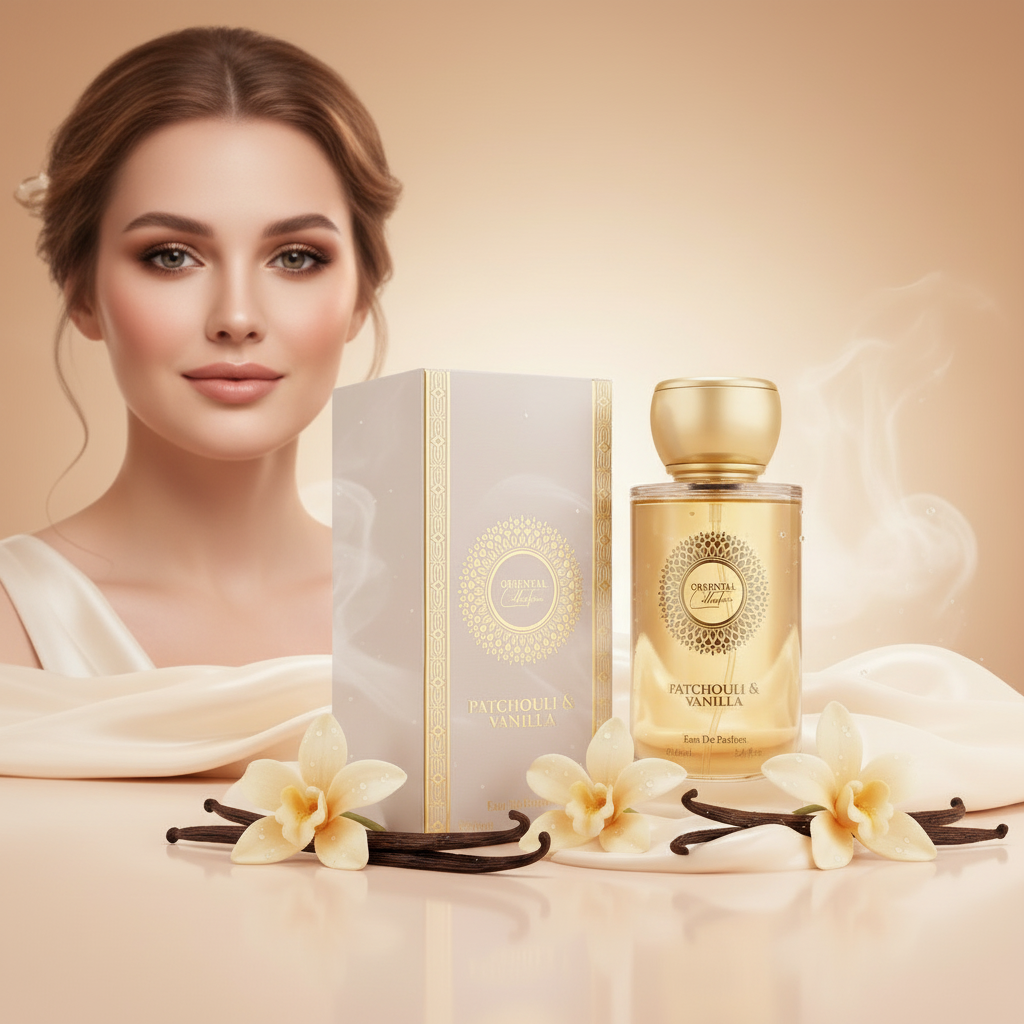 100 ml EDP PATCHOULI & VANILLA Fás, elegáns, púderes orientális női parfüm 2 