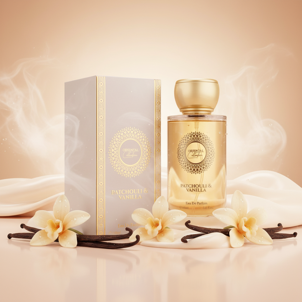 100 ml EDP PATCHOULI & VANILLA Fás, elegáns, púderes orientális női parfüm
