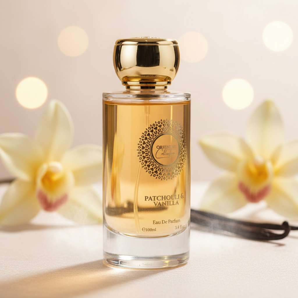 100 ml EDP PATCHOULI & VANILLA Fás, elegáns, púderes orientális női parfüm 5 