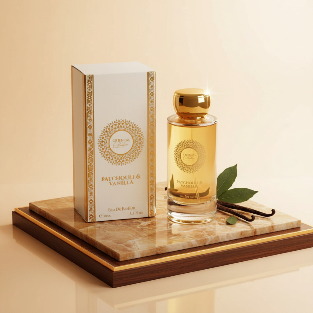 100 ml EDP PATCHOULI & VANILLA Fás, elegáns, púderes orientális női parfüm 9 
