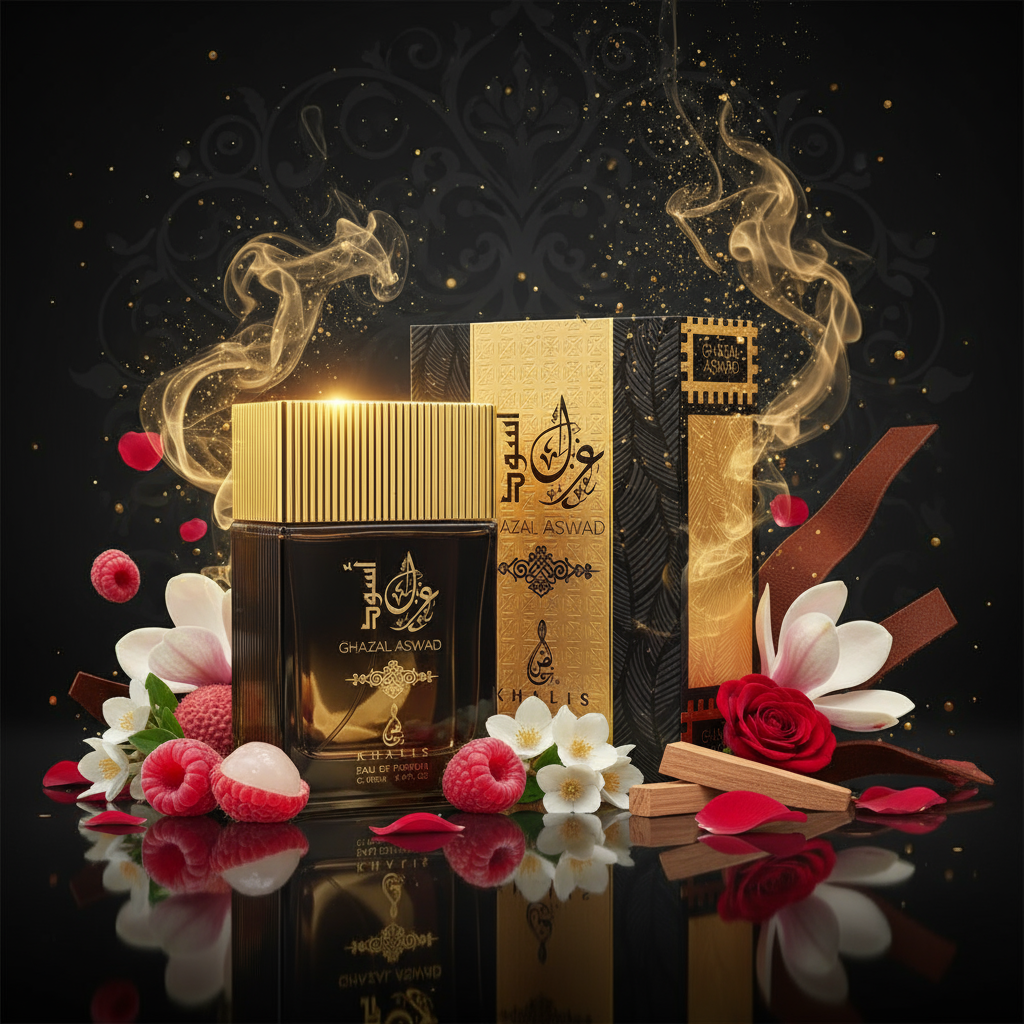 EDP 100ml "Ghazal Aswad" - virágos-gyümölcsös illat férfiaknak