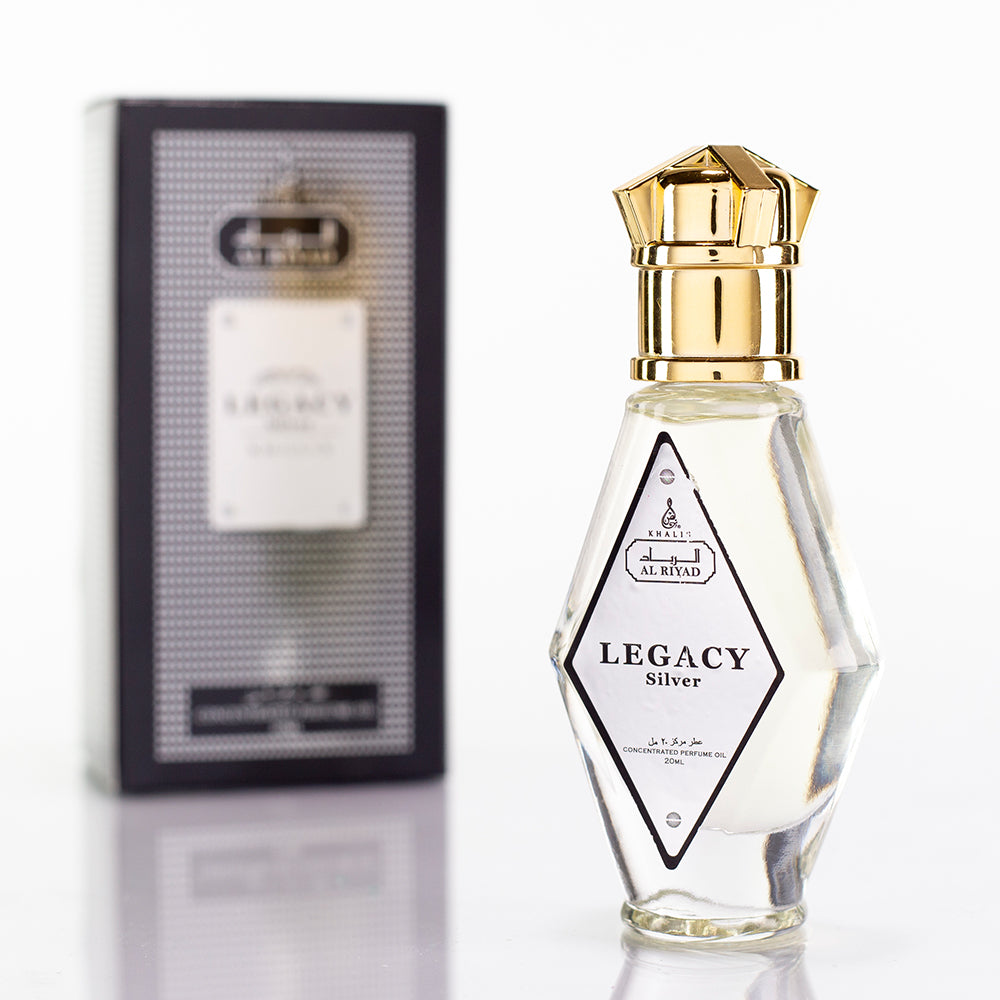 Parfümolaj 20ml "Legacy Silver" – fás illat unisex 1 