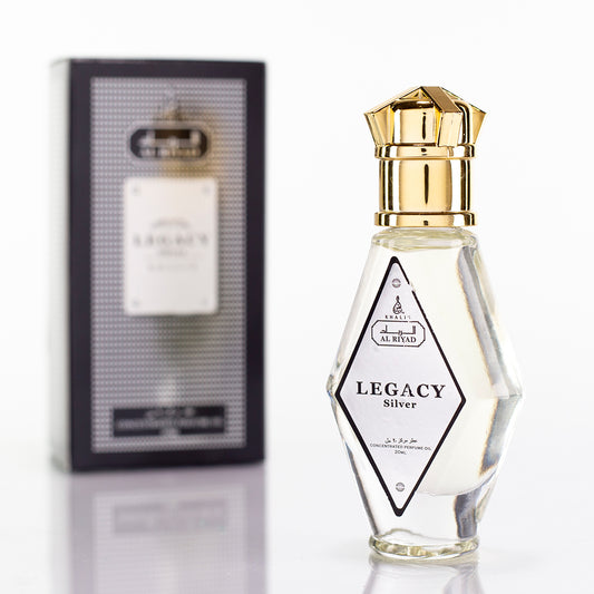 Parfümolaj 20ml "Legacy Silver" – fás illat unisex