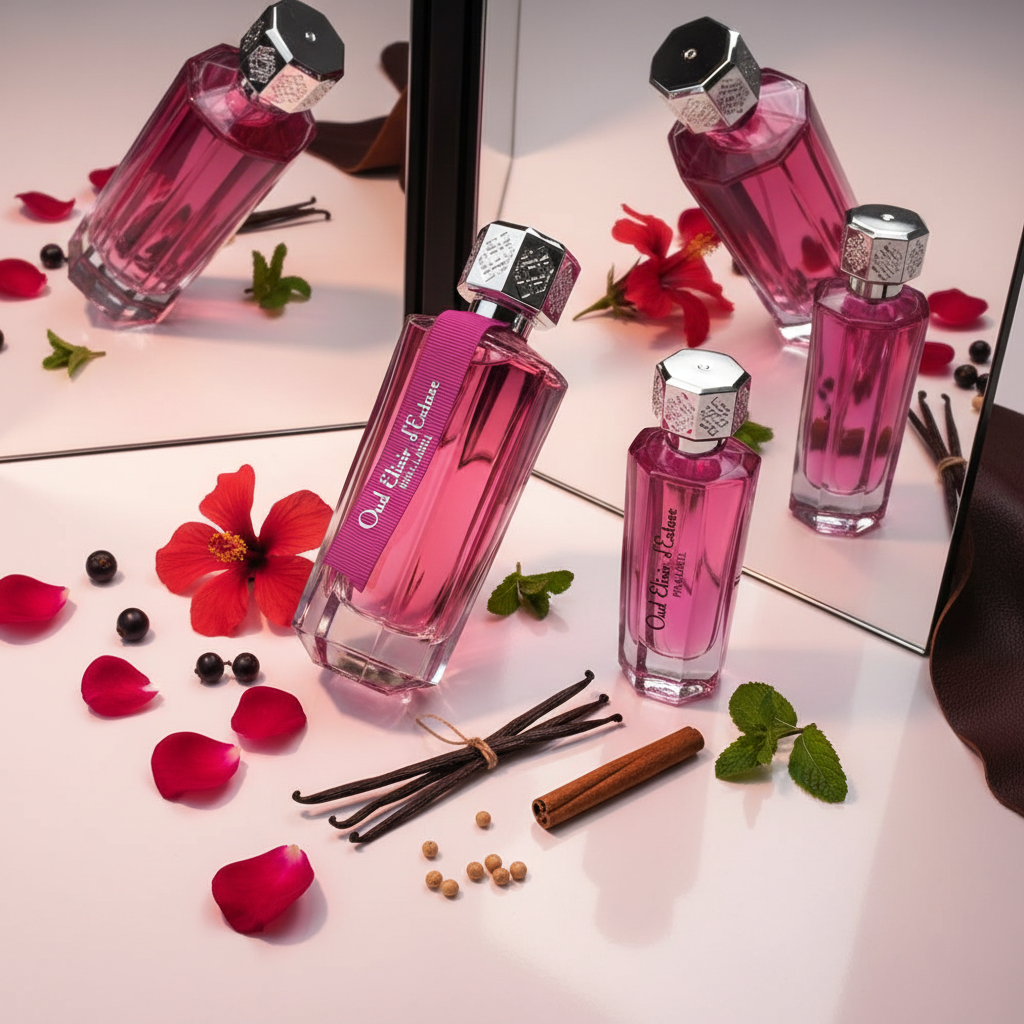 EDP 100ml + 30 ml "Oud Elixir Pink" - virágos-keleties illat 7 