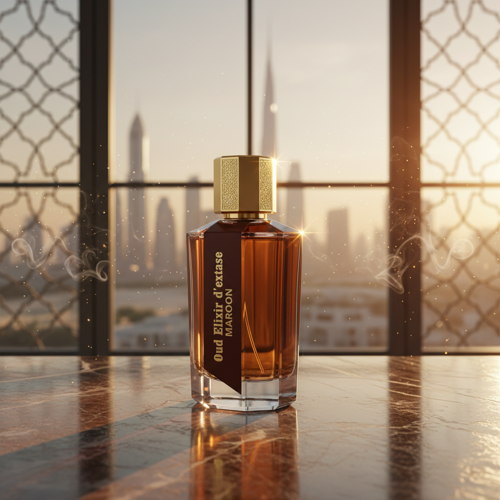EDP 100ml "Oud Elixir D’extase Maroon" - keleties-fás illat 4 