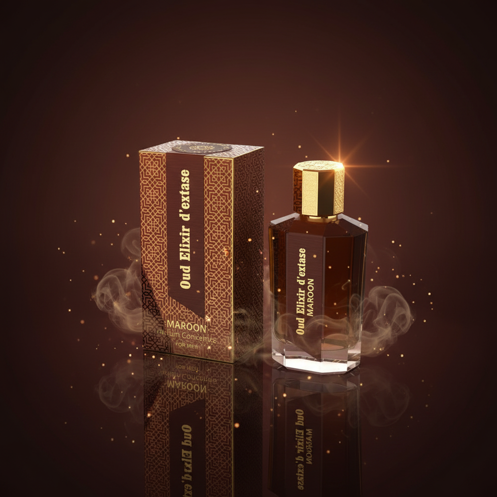 EDP 100ml "Oud Elixir D’extase Maroon" - keleties-fás illat