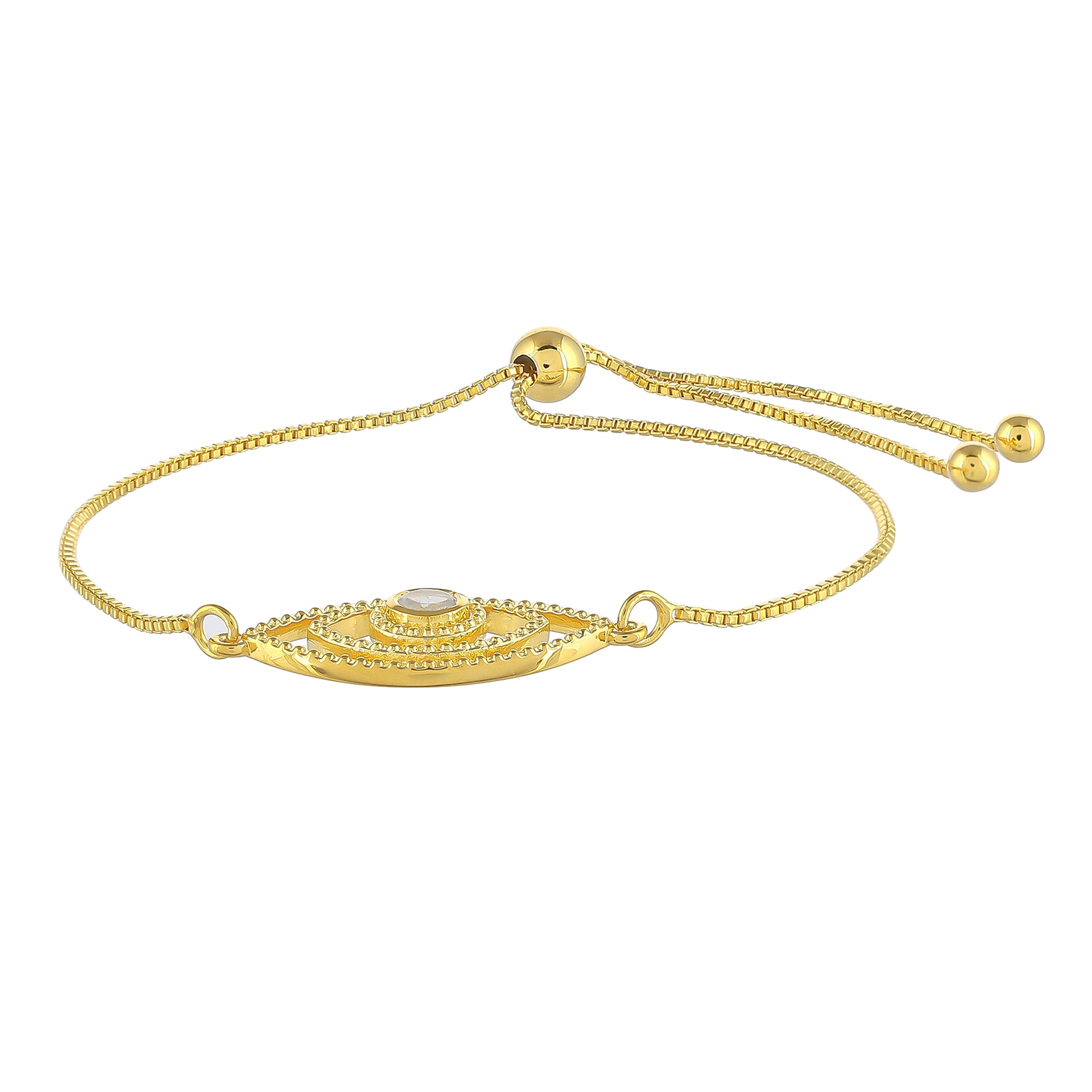 Arannyal Bevont Ezüst Karkötő Szivárvány Holdkővel 2 