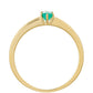9 Karátos Arany Gyűrű Brazil Smaragddal