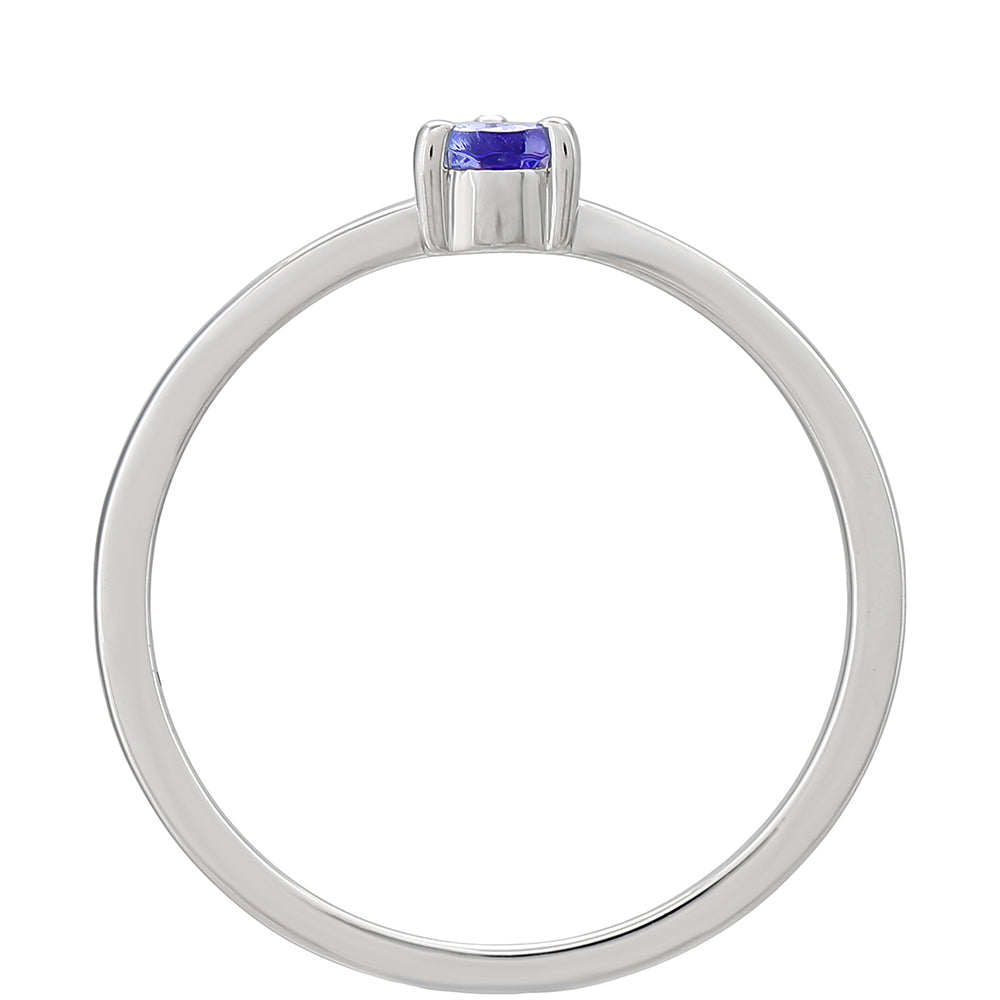 Ezüst Gyűrű "AAA" Osztályú Tanzanittal 4 