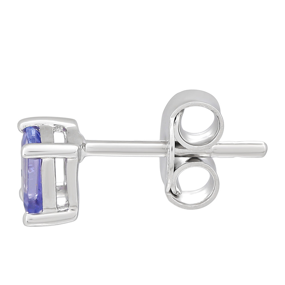 Ezüst Fülbevaló "AAA" Osztályú Tanzanittal 2 