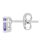 Ezüst Fülbevaló "AAA" Osztályú Tanzanittal