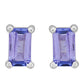 Ezüst Fülbevaló "AAA" Osztályú Tanzanittal