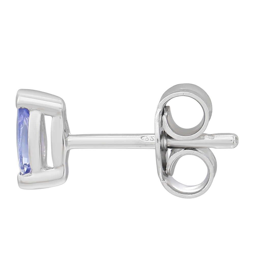 Ezüst Szett "AAA" Osztályú Tanzanittal ( Fülbevaló )