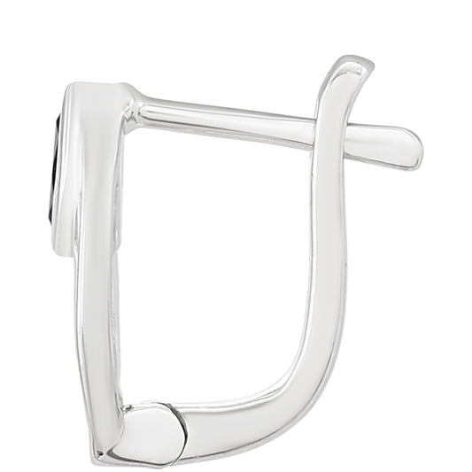 Ezüst Fülbevaló Thai Zafírral