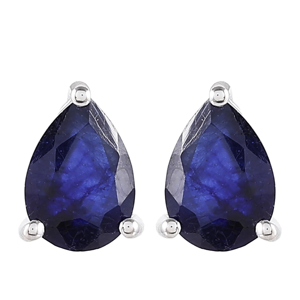 Ezüst Fülbevaló Thai Zafírral 1 