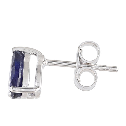 Ezüst Fülbevaló Thai Zafírral