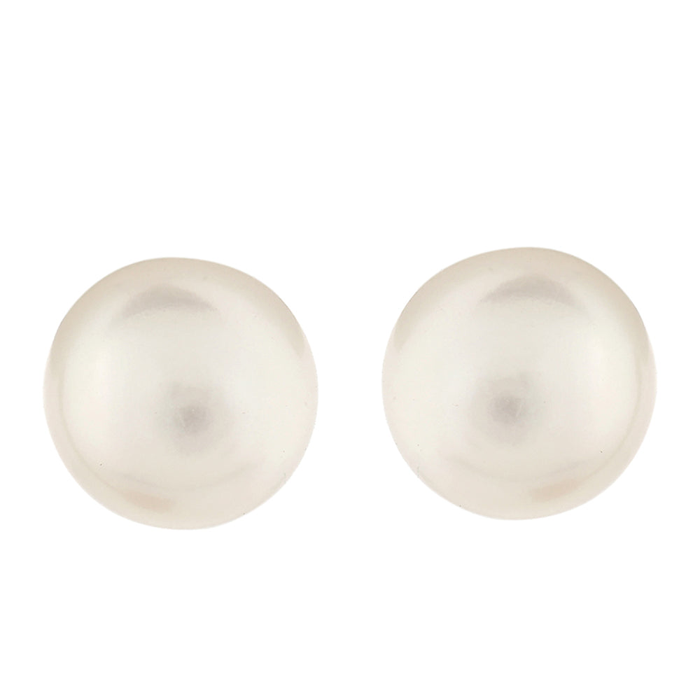 Arannyal Bevont Ezüst Fülbevaló Barokk Édesvízi Tenyésztett Gyönggyel