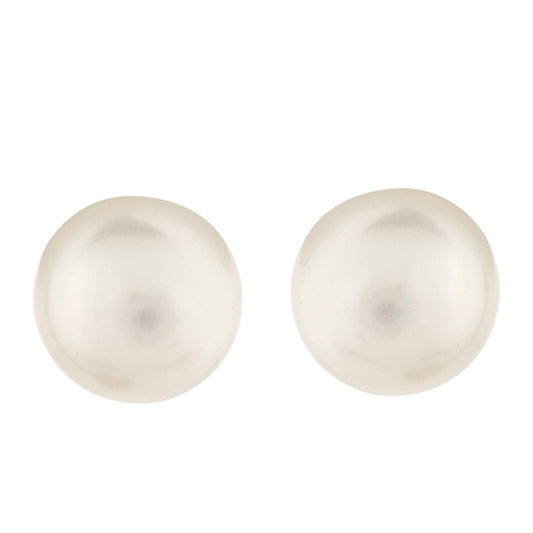 Arannyal Bevont Ezüst Fülbevaló Barokk Édesvízi Tenyésztett Gyönggyel