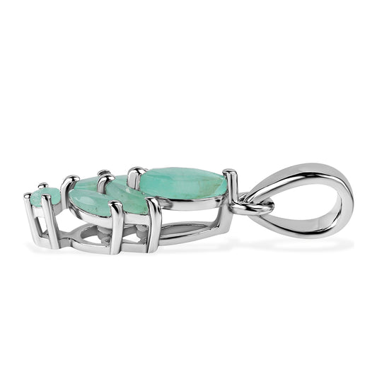 Ezüst Medál Brazil Smaragddal