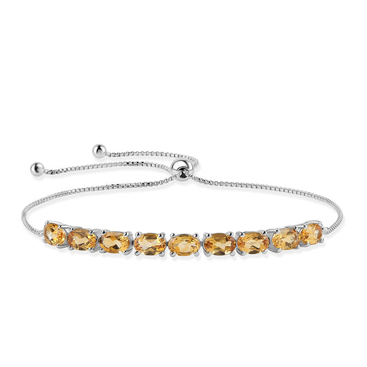 Ezüst Karkötő Citrinnel