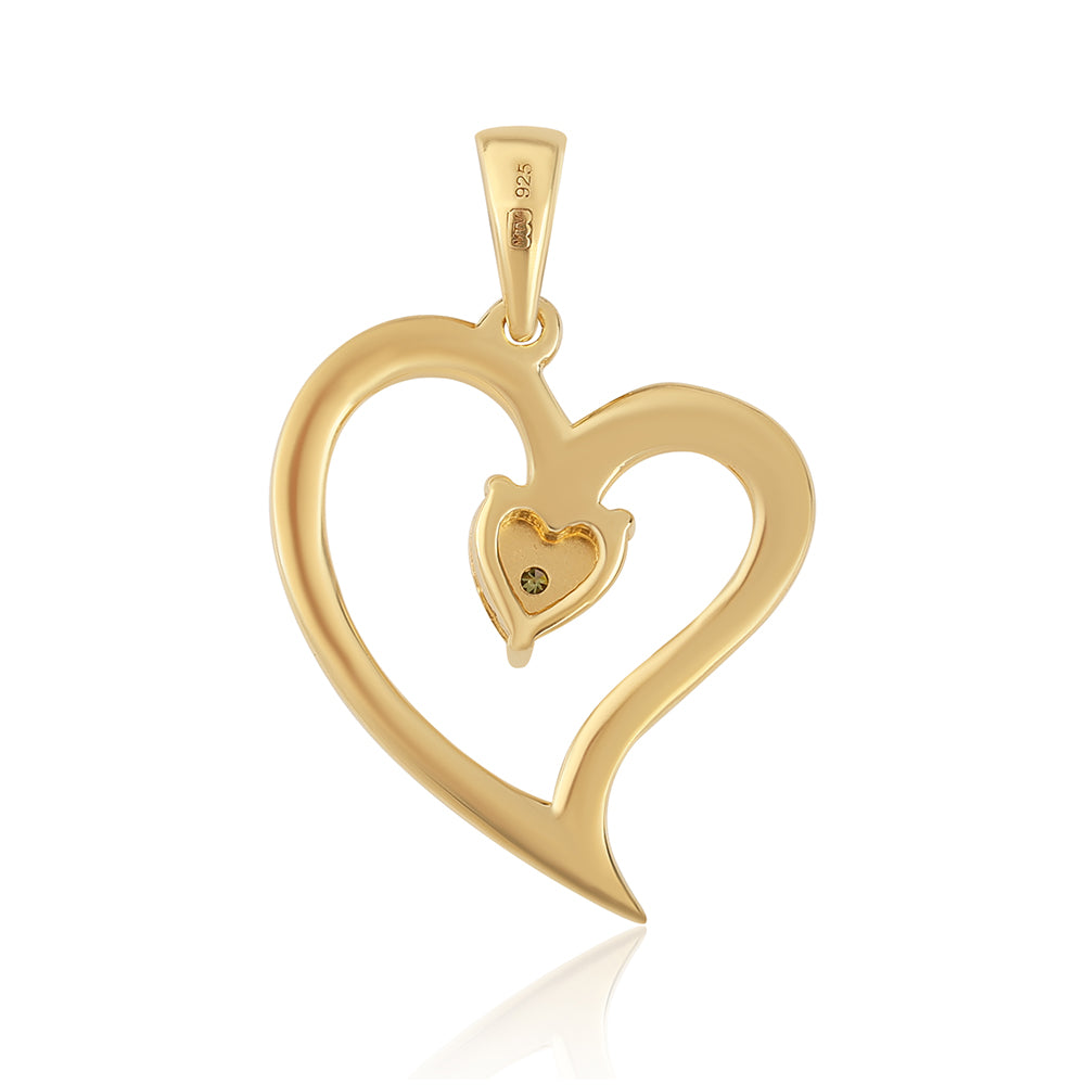 Arannyal Bevont Ezüst Medál Zöld Gyémánttal 3 