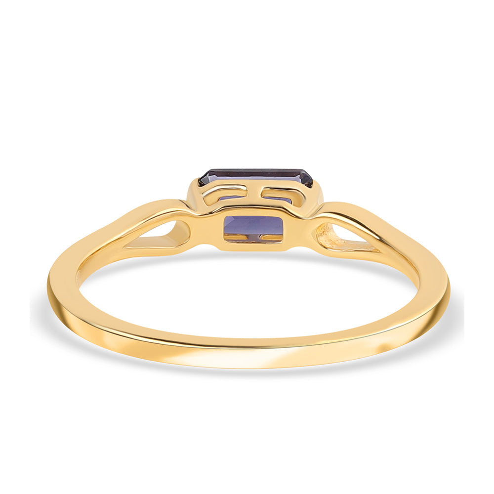 Arannyal Bevont Ezüst Gyűrű Iolittal 2 