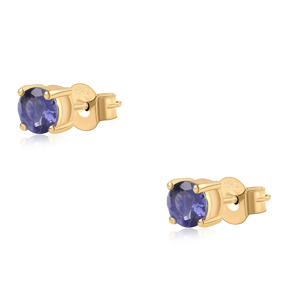 Arannyal Bevont Ezüst Fülbevaló Iolittal 1 