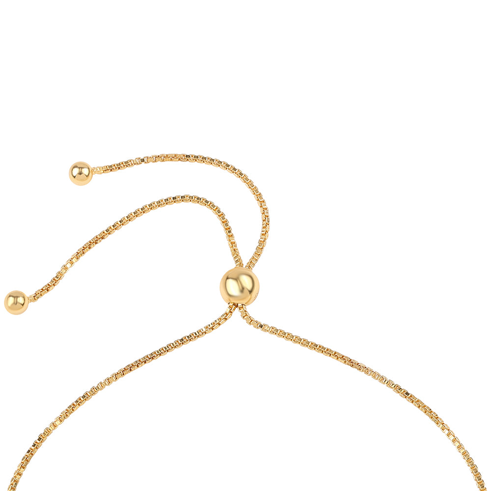 Arannyal Bevont Ezüst Karkötő Iolittal és Fehér Topázzal 3 