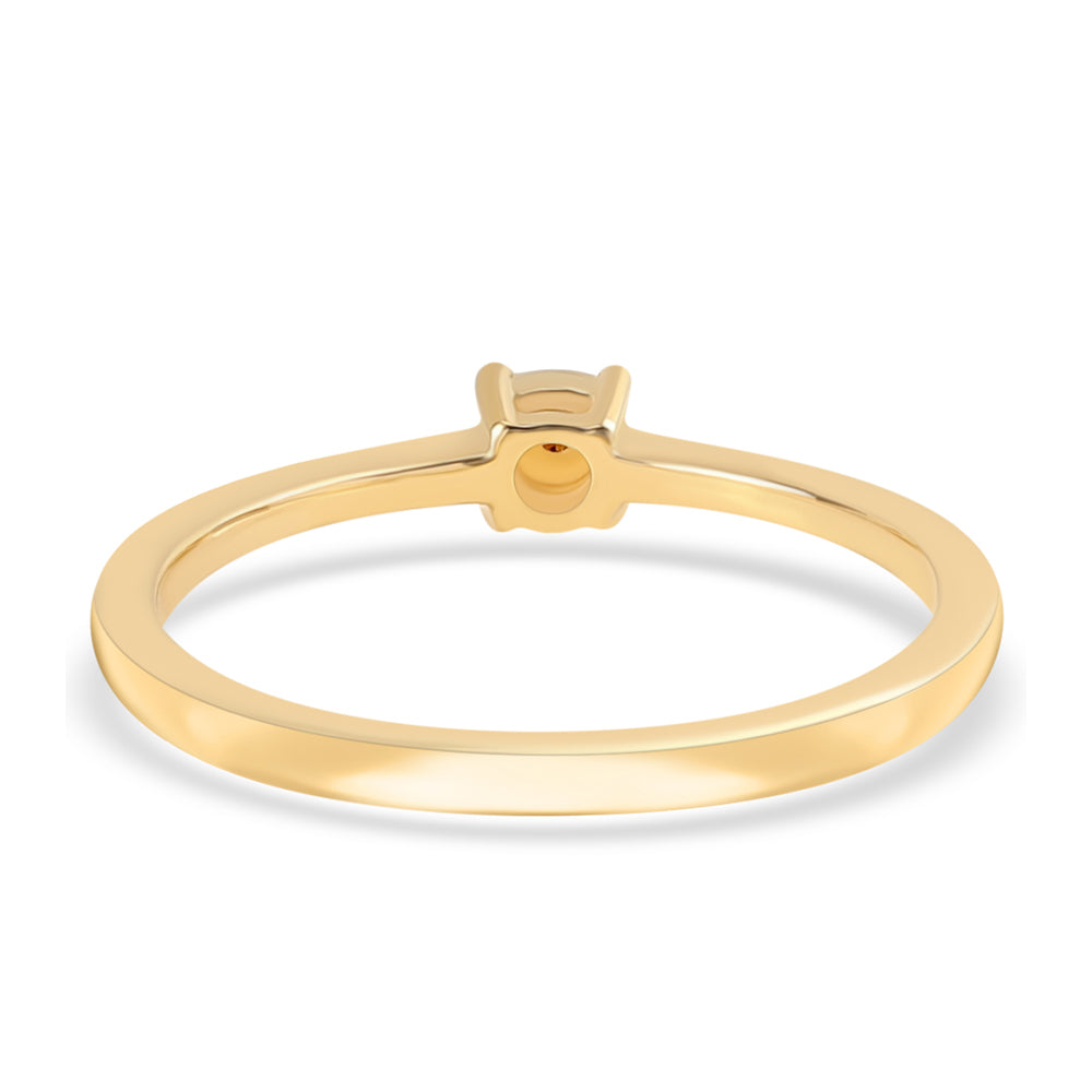 Arannyal Bevont Ezüst Gyűrű Vörös Gyémánttal 3 