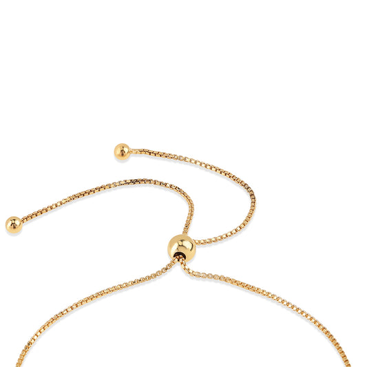 Arannyal Bevont Ezüst Karkötő Vörös Gyémánttal és Fehér Gyémánttal