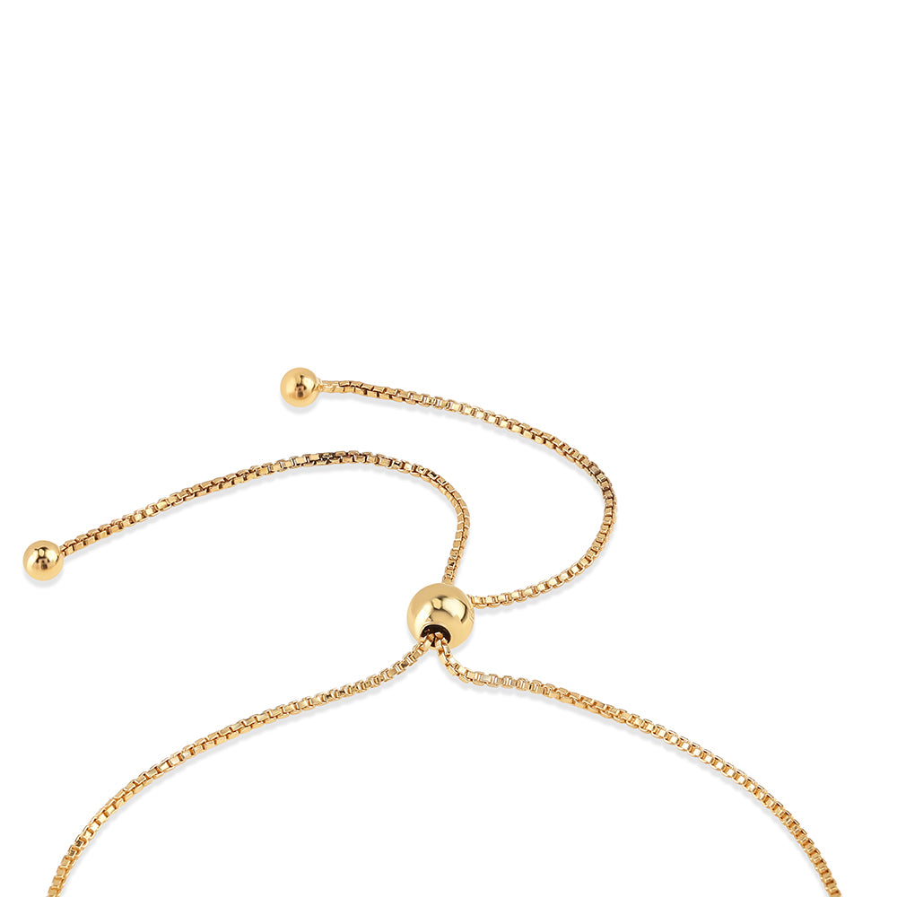 Arannyal Bevont Ezüst Karkötő Vörös Gyémánttal és Fehér Gyémánttal 5 