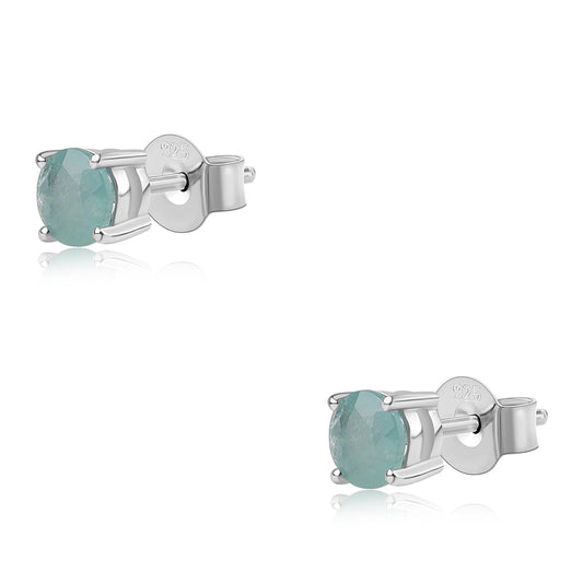 Ezüst Fülbevaló Grandidierittel