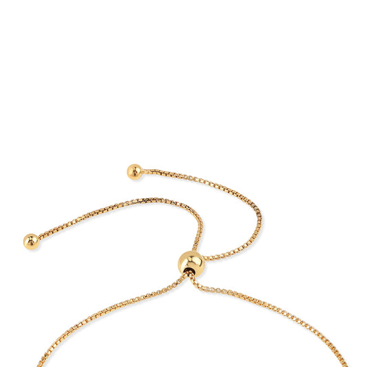 Arannyal Bevont Ezüst Karkötő Kék Gyémánttal