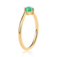 Arannyal Bevont Ezüst Gyűrű Lega Dembi Zöld Etiópiai Opállal