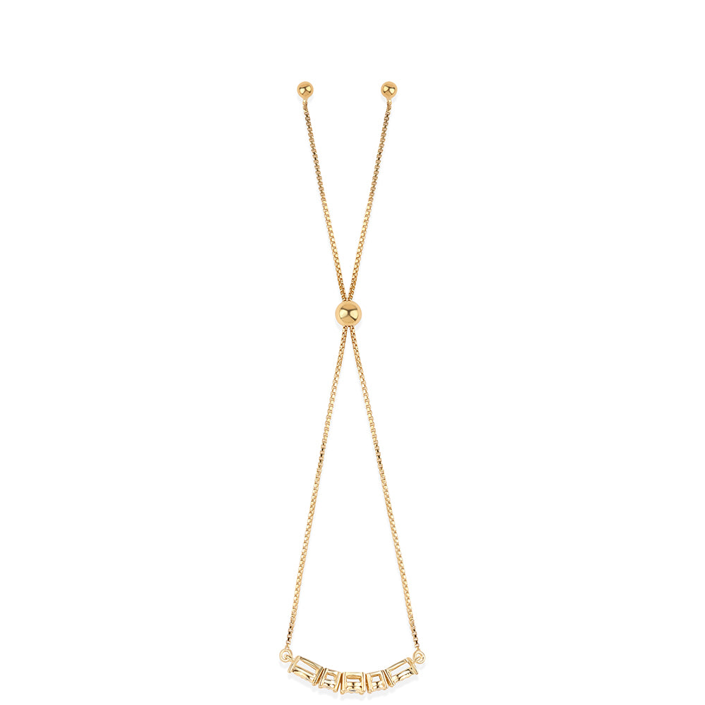 Arannyal Bevont Ezüst Karkötő Kék Gyémánttal 3 