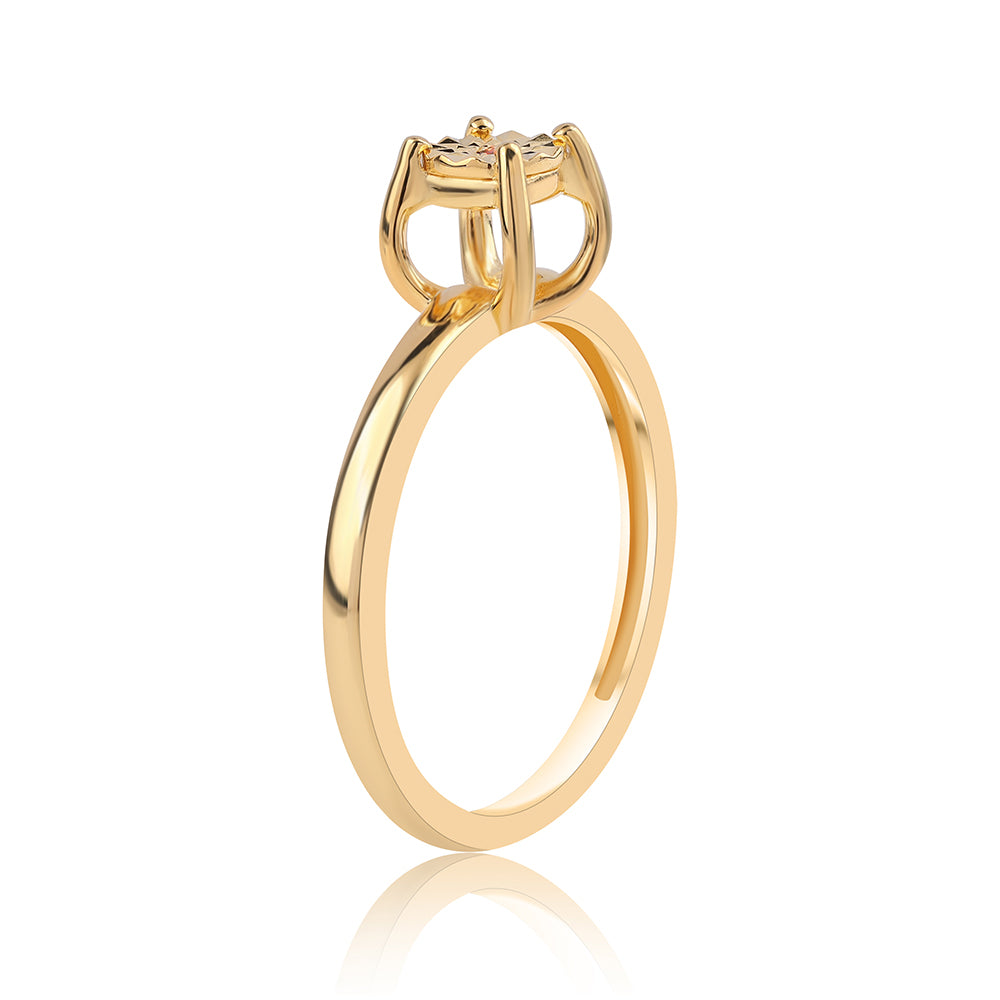 Arannyal Bevont Ezüst Szett Vörös Gyémánttal ( Fülbevaló+Gyűrű+Medál ) 9 