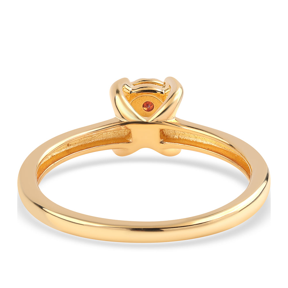 Arannyal Bevont Ezüst Szett Vörös Gyémánttal ( Fülbevaló+Gyűrű+Medál ) 10 