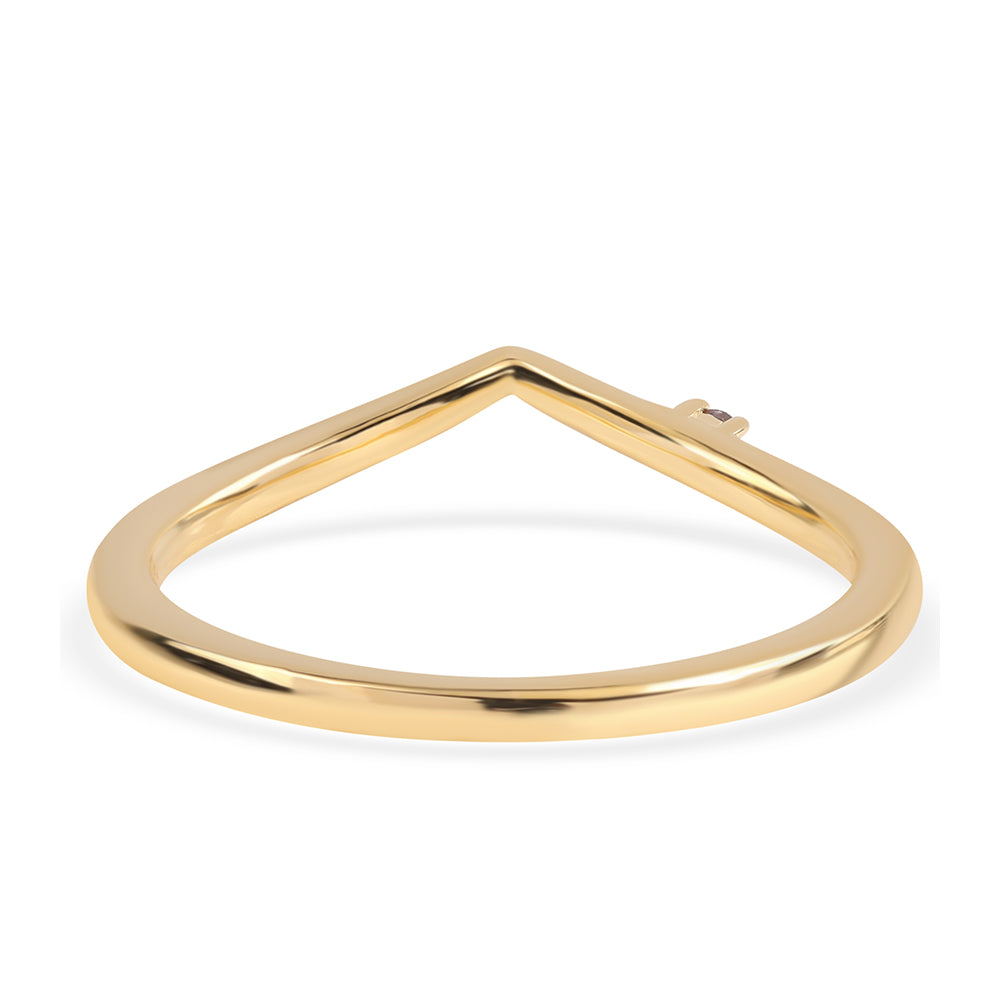 Arannyal Bevont Ezüst Gyűrű Vörös Gyémánttal