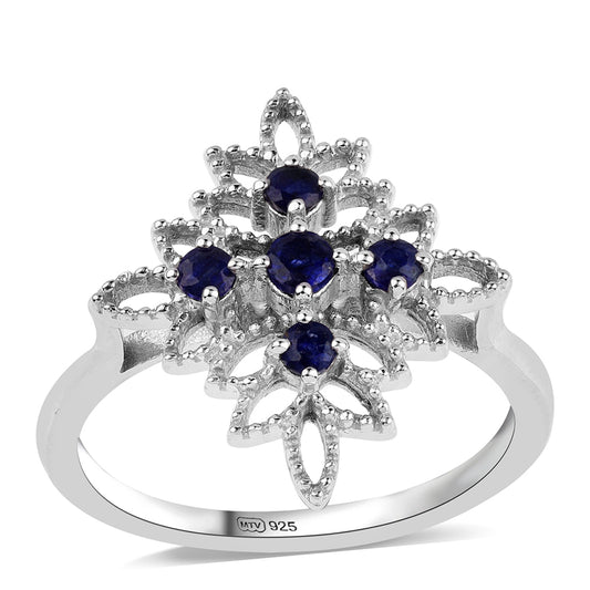 Ezüst Gyűrű Ausztrál Kék Zafírral