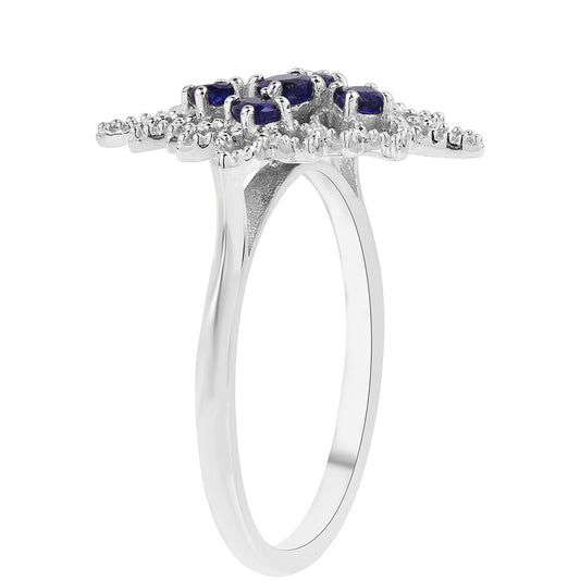 Ezüst Gyűrű Ausztrál Kék Zafírral