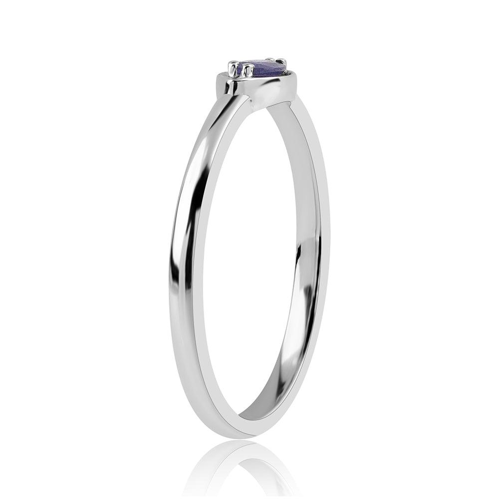 Ezüst Gyűrű Ausztrál Kék Zafírral