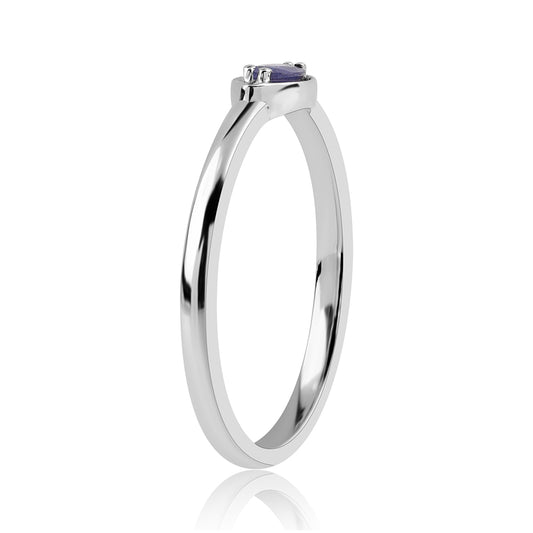 Ezüst Gyűrű Ausztrál Kék Zafírral