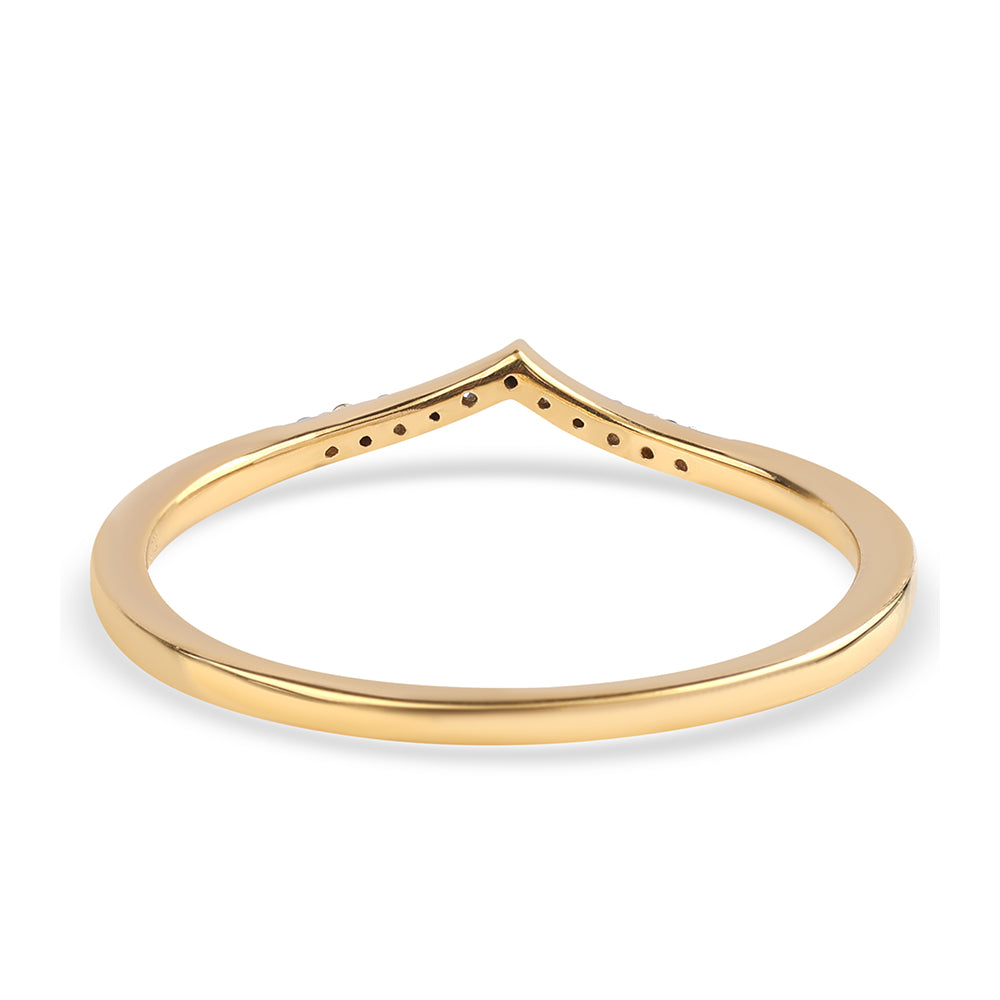 Arannyal Bevont Ezüst Gyűrű Fekete Gyémánttal 2 