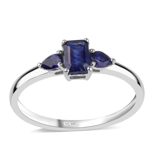 Ezüst Gyűrű Ausztrál Kék Zafírral