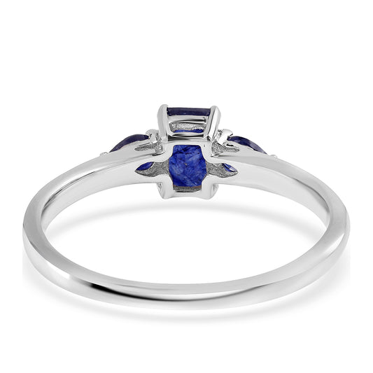 Ezüst Gyűrű Ausztrál Kék Zafírral