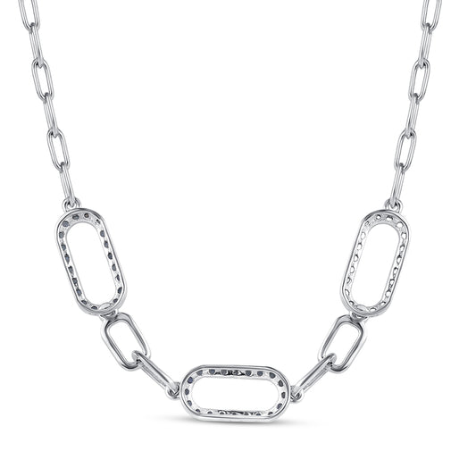 Ezüst Nyaklánc Ausztrál Kék Zafírral