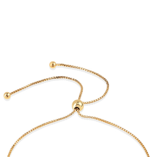 Arannyal Bevont Ezüst Karkötő Fekete Spinellel és Fehér Topázzal