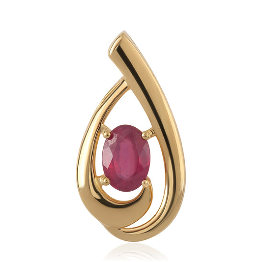 Arannyal Bevont Ezüst Medál Mozambiquei Rubinnal