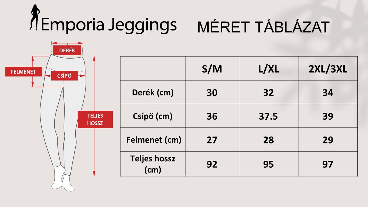 3 darabos puha, magas derekú, nem áttetsző,  karcsúsító Jeggings szett (1 fekete, 1 szürke, 1 kék) 7 