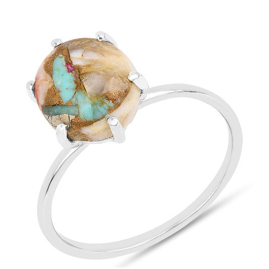 Ezüst Gyűrű Osztriga Türkizzel